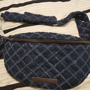 Kurt Geiger Blue Quilted Crossbody Bag